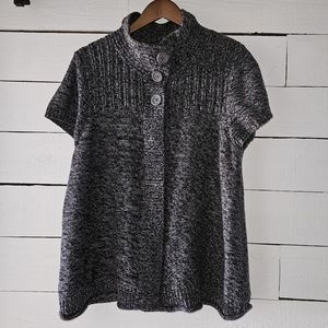 IZOD Three Button Short Sleeve Sweater Women's sz XL